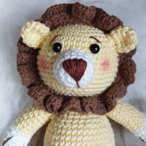 Leão Safari Amigurumi (festa Infantil, Quarto de Bebe)