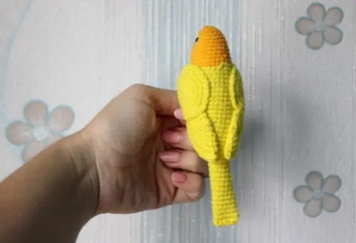 Periquito Agapornis Amigurumi de Crochê