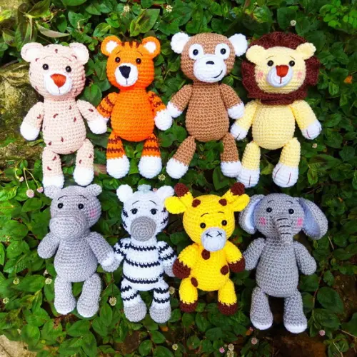 Safari Amigurumi Bichinhos (unidade) (pronta Entrega)