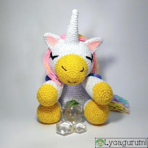 Unicórnio Dorminhoco Amigurumi De Crochê
