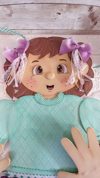 Boneca Articulada Menina Caipira em Eva
