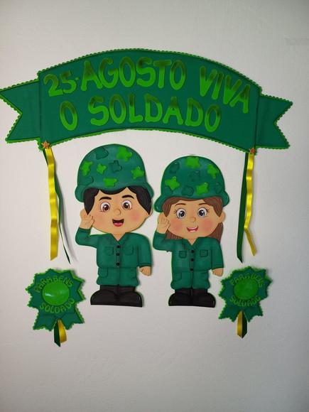 Dia do Soldado Brasileiro, Aplique para Sala de Aula em Eva