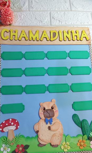 Kit de Painel de Sala de Aula Capivara em Eva
