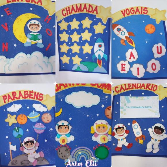 Kit Painel Sala de Aula Astronauta