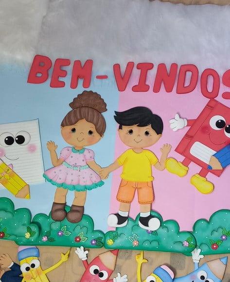 Kit para Painel Escolar 1.,apliques em Eva para Escola.