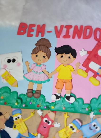 Kit para Painel Escolar 1.,apliques em Eva para Escola.
