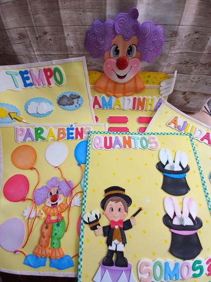 Painel de Sala de Aula Kit Circo