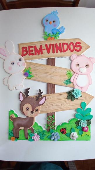 Painel de Sala de Aula Tema Fofura do Bosque
