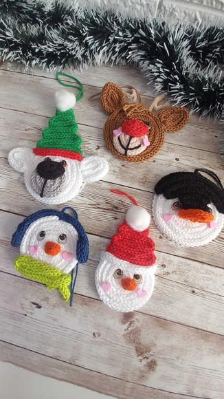 Pingentes de Natal em Tricotin Kit