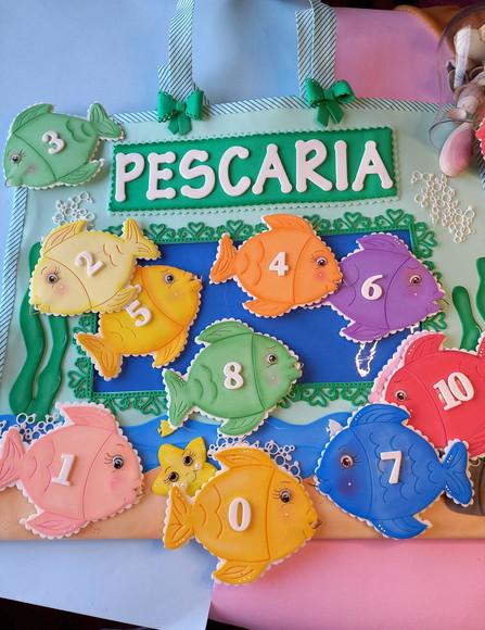 Recurso Sacola da Pescaria (silábica ou Numerica) em Eva.