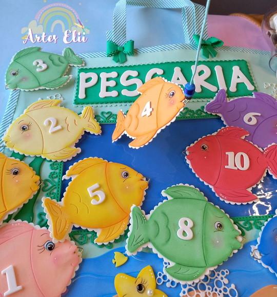 Recurso Sacola da Pescaria (silábica ou Numerica) em Eva.