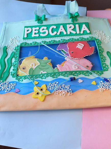 Recurso Sacola da Pescaria (silábica ou Numerica) em Eva.