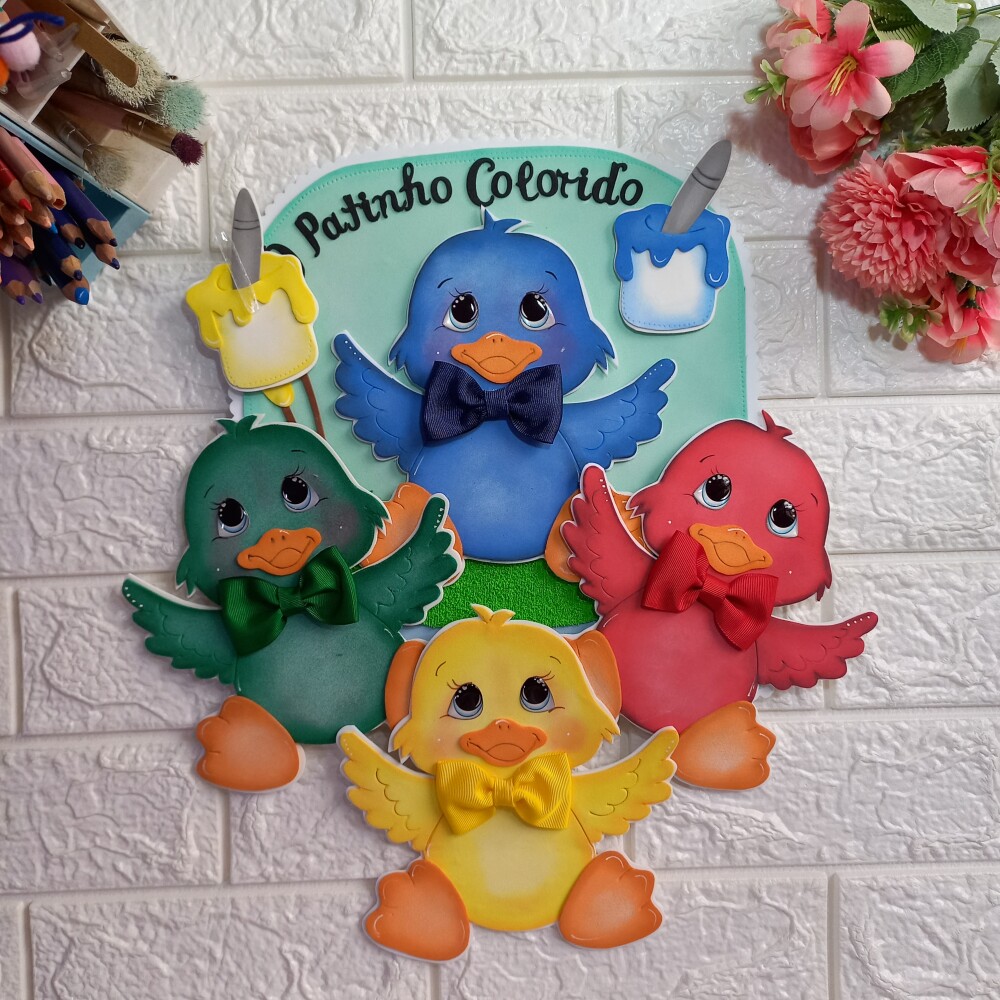 luva pedagógica o Patinho colorido