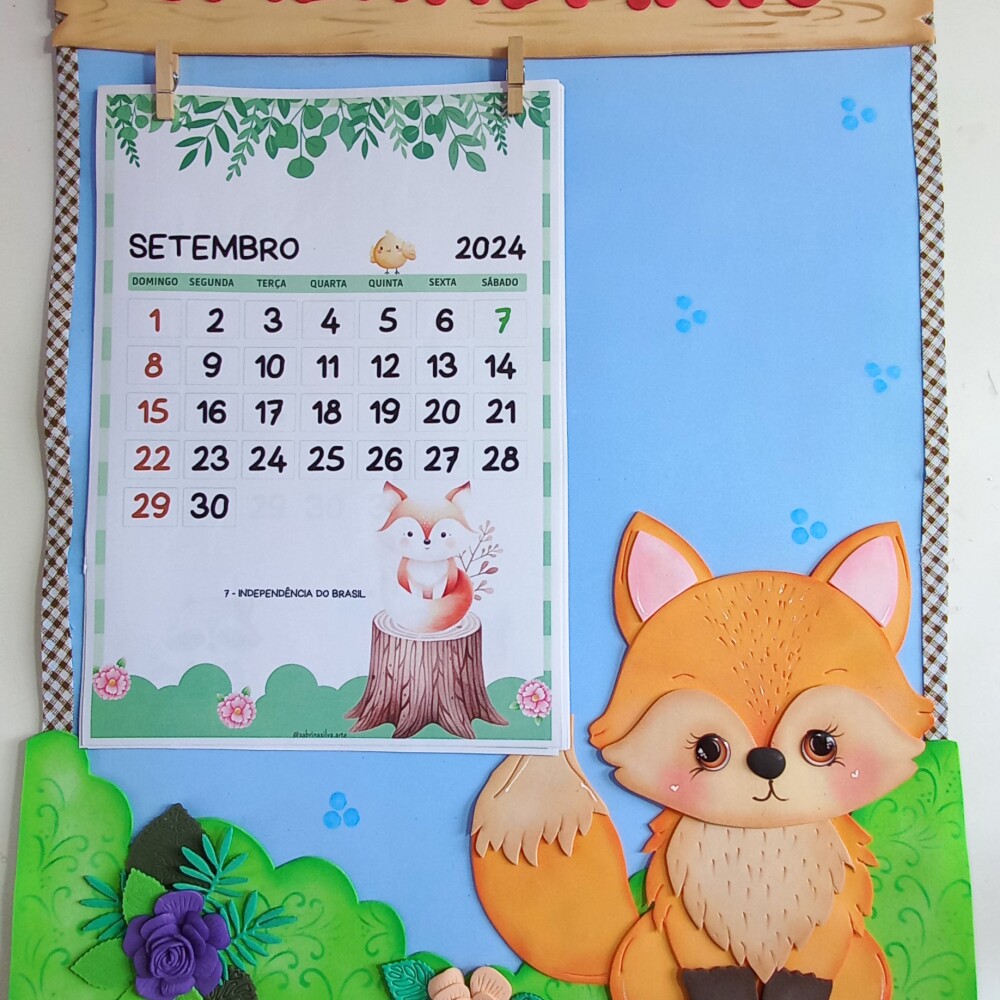 Painel de Sala de Aula Tema Fofura do Bosque