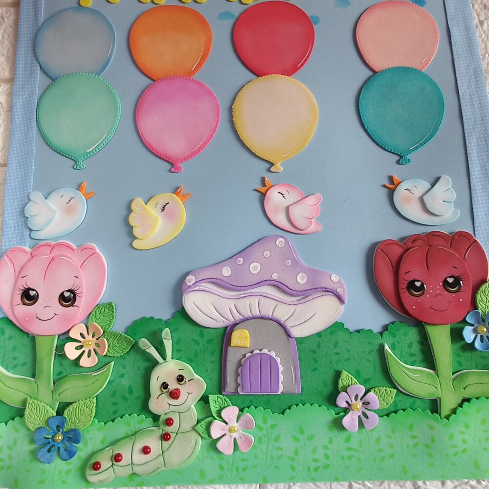Kit Painel Escolar Flores do Jardim