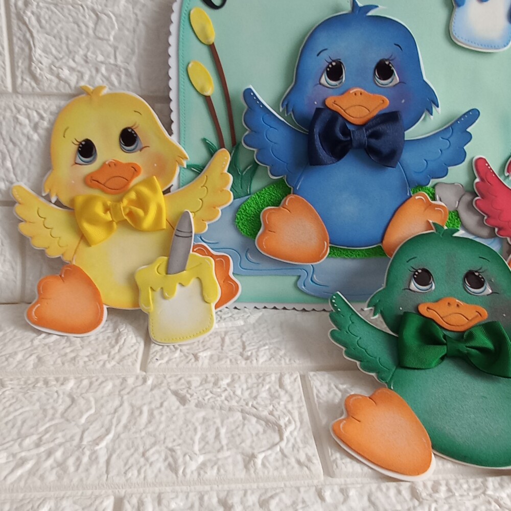 luva pedagógica o Patinho colorido