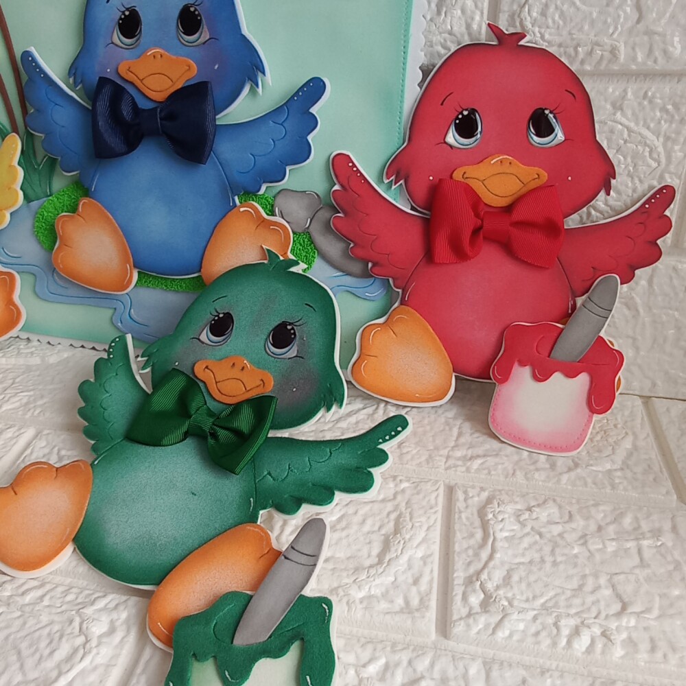luva pedagógica o Patinho colorido