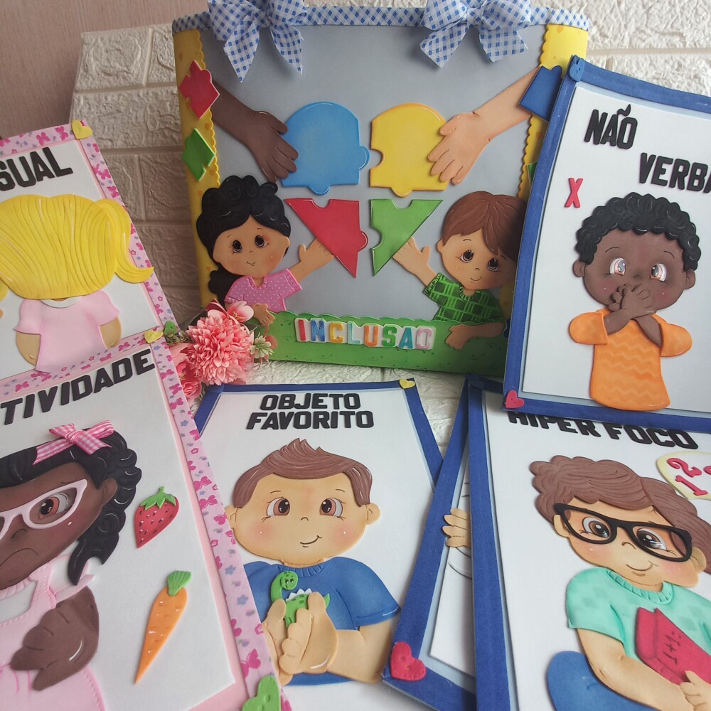 Kit TEA placas dos comportamentos do autismo
