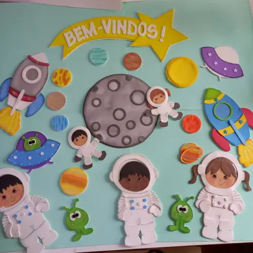 Aplique em Eva Tema Astronauta.