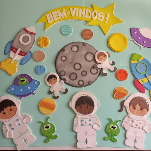 Aplique em Eva Tema Astronauta.