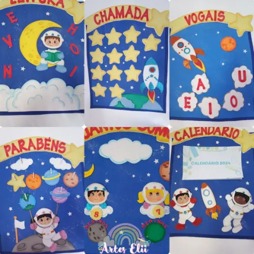Kit Painel Sala de Aula Astronauta