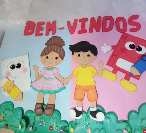 Kit para Painel Escolar 1.,apliques em Eva para Escola.