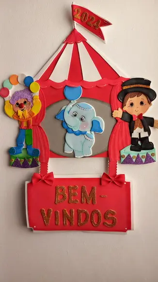 Painel de Sala de Aula Kit Circo