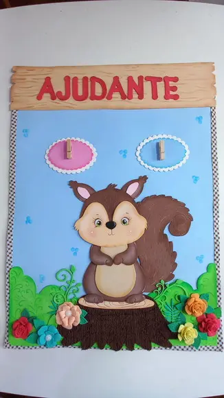 Painel de Sala de Aula Tema Fofura do Bosque