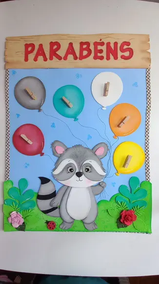 Painel de Sala de Aula Tema Fofura do Bosque