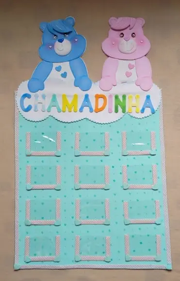 Painel de Sala de Aula Ursinhos Carinhosos