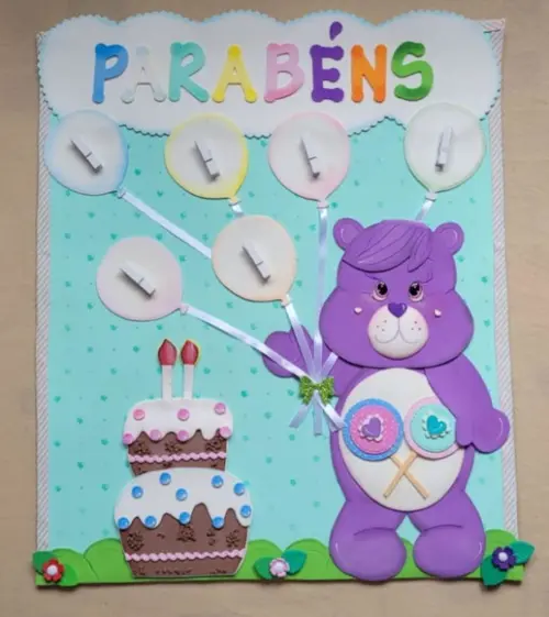 Painel de Sala de Aula Ursinhos Carinhosos