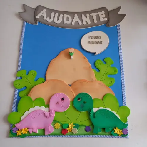 Painel de Sala de Aula,painel Escolar, Painel em Eva Dinossa