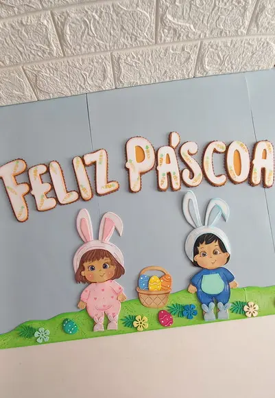 Painel Feliz Páscoa