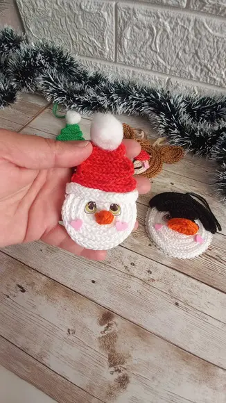 Pingentes de Natal em Tricotin Kit