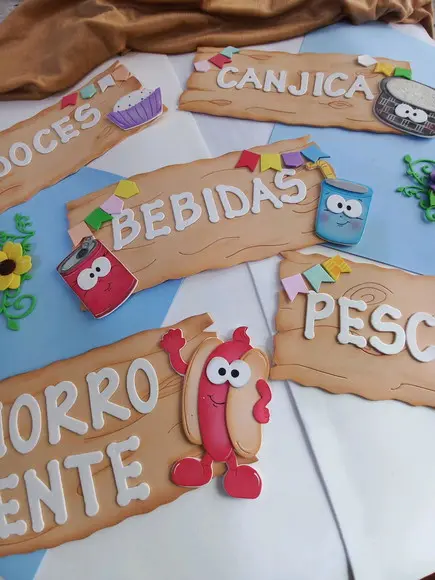 Placa para Festa Junina 8 PLACAS