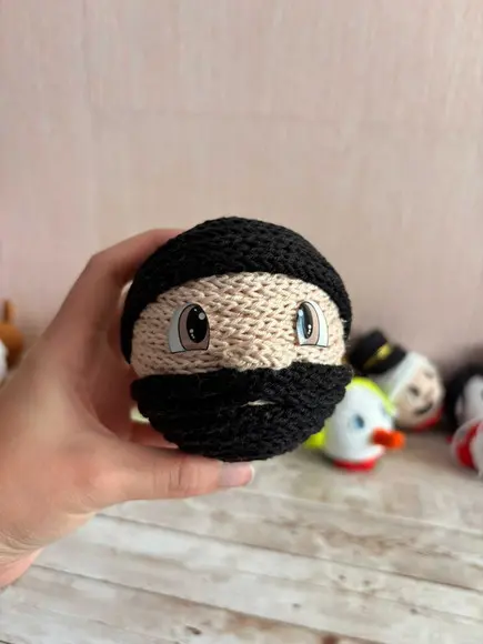 Presépio em Tricotin Bola Decorativa de Natal
