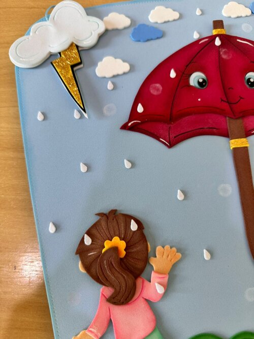 Fabulas Kids kit com 3 luva pedagógica em eva