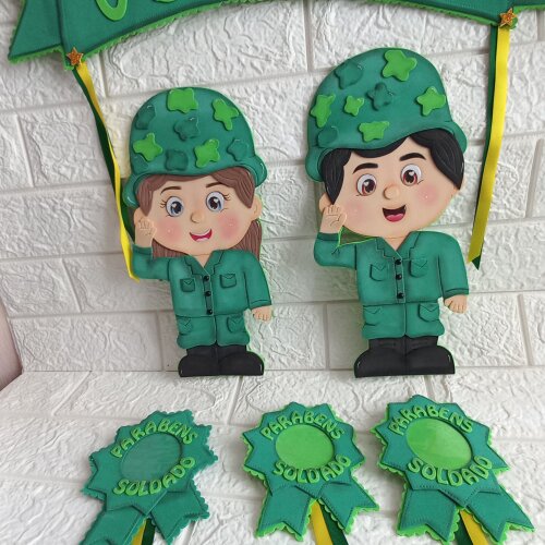 Dia do Soldado Brasileiro, Aplique para Sala de Aula em Eva