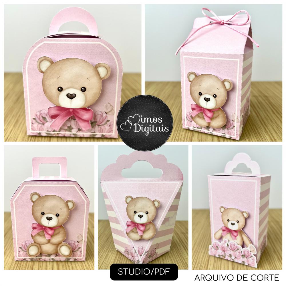 Arquivo de Corte - Chá de Bebê Ursinha Rosa - 0363