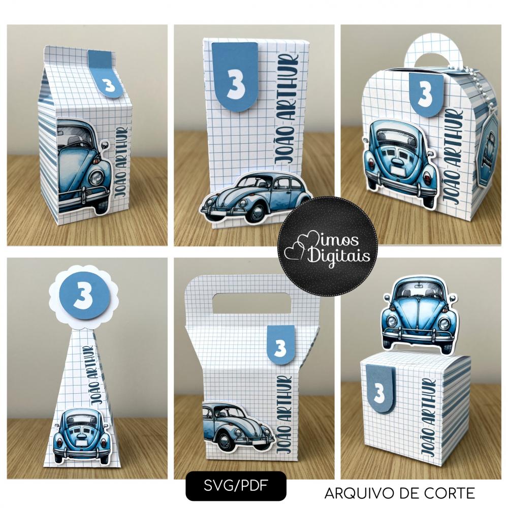 Arquivo de Corte - Fusca Azul - SVG - S0104