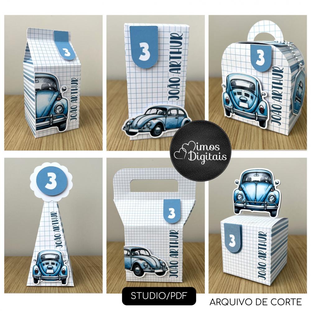 Arquivo de Corte - Fusca Azul - 0104