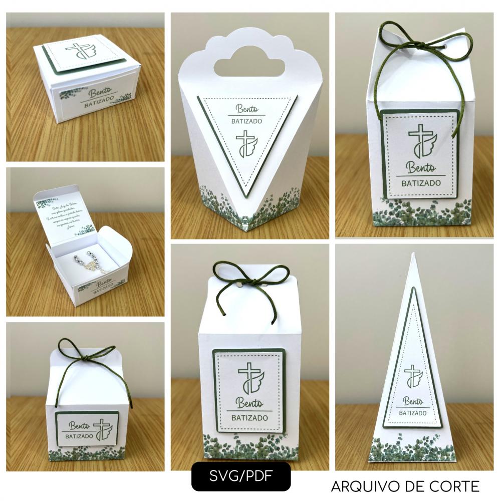 Arquivo de Corte - Batizado Verde Folhas - SVG - S0105