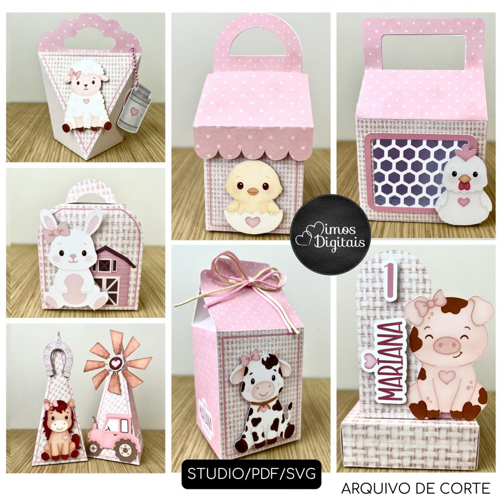 Arquivo de Corte - Fazendinha Rosa - 0108