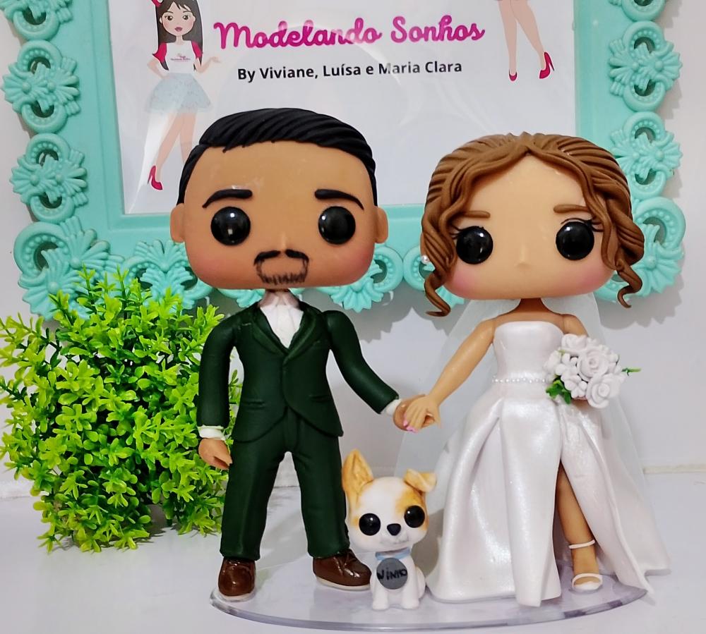 Noivinhos Funko Pop Personalizados em Biscuit