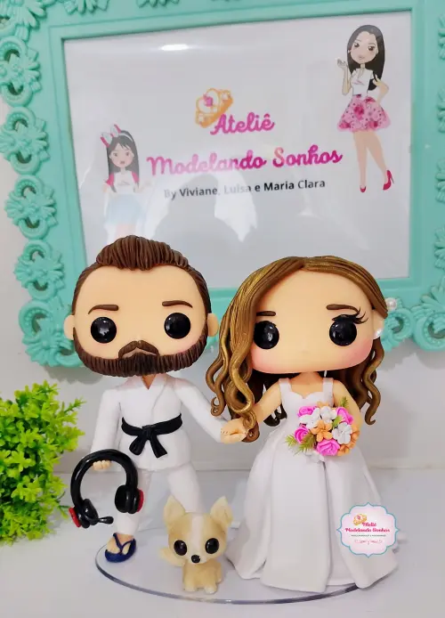 Noivinhos Funko Pop Personalizados em Biscuit