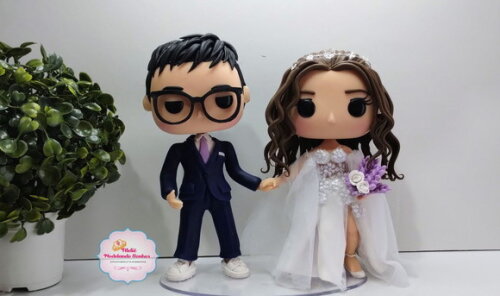 Noivinhos Funko Pop Topo de Bolo
