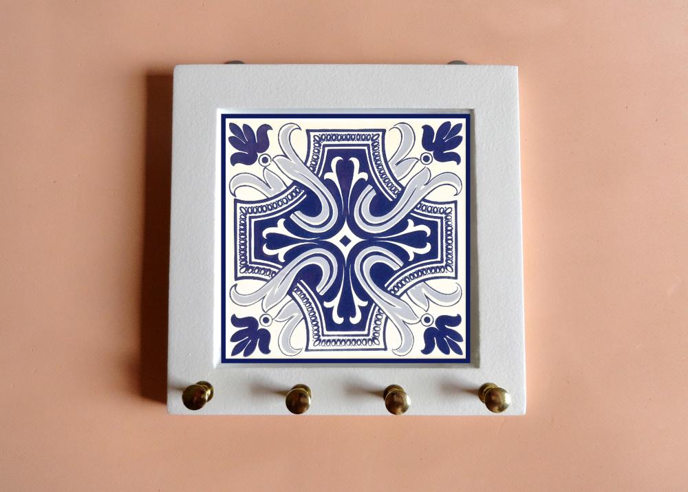 Porta Chaves Azulejo Português