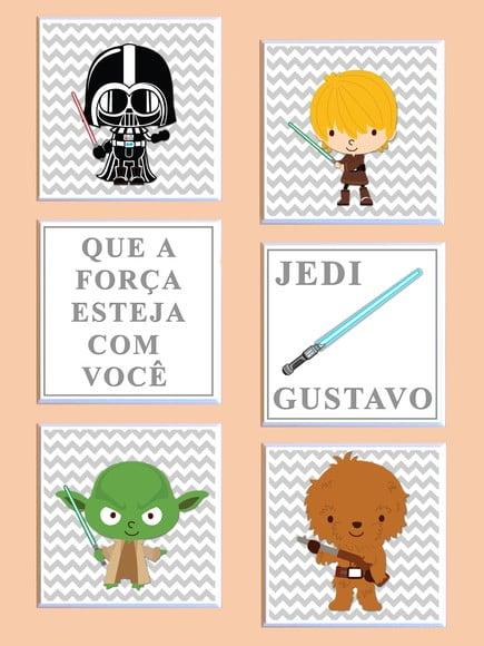 Conjunto de Quadros Star Wars Babies