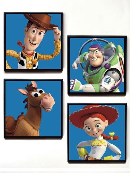 Conjunto de quadros Toy Story
