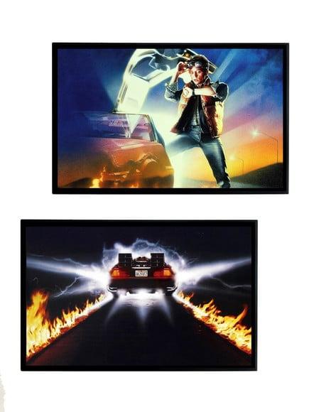 Dupla de Quadros Cinema de Volta para o Futuro